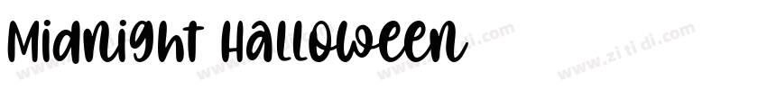 Midnight Halloween字体转换
